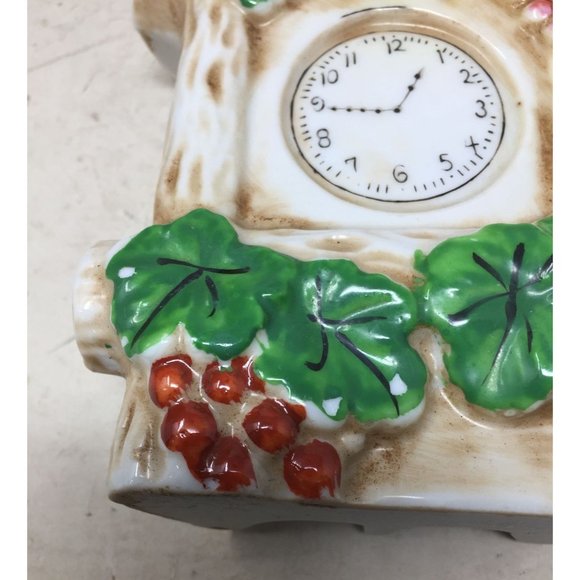 Vintage Hand Painted Cuckoo Clock Wall Vase Pocket Planter - Picture 3 of 7